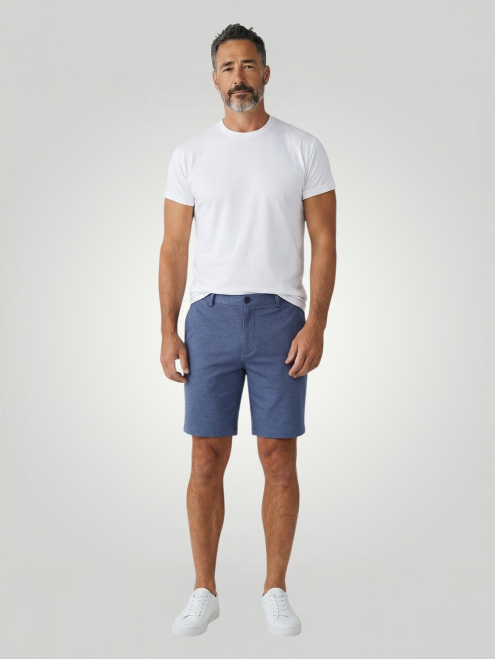 IZOD Golf Shorts Mens 40 Slate Blue Straight Fit Coastal Grandpa‎ Preppy Dad New